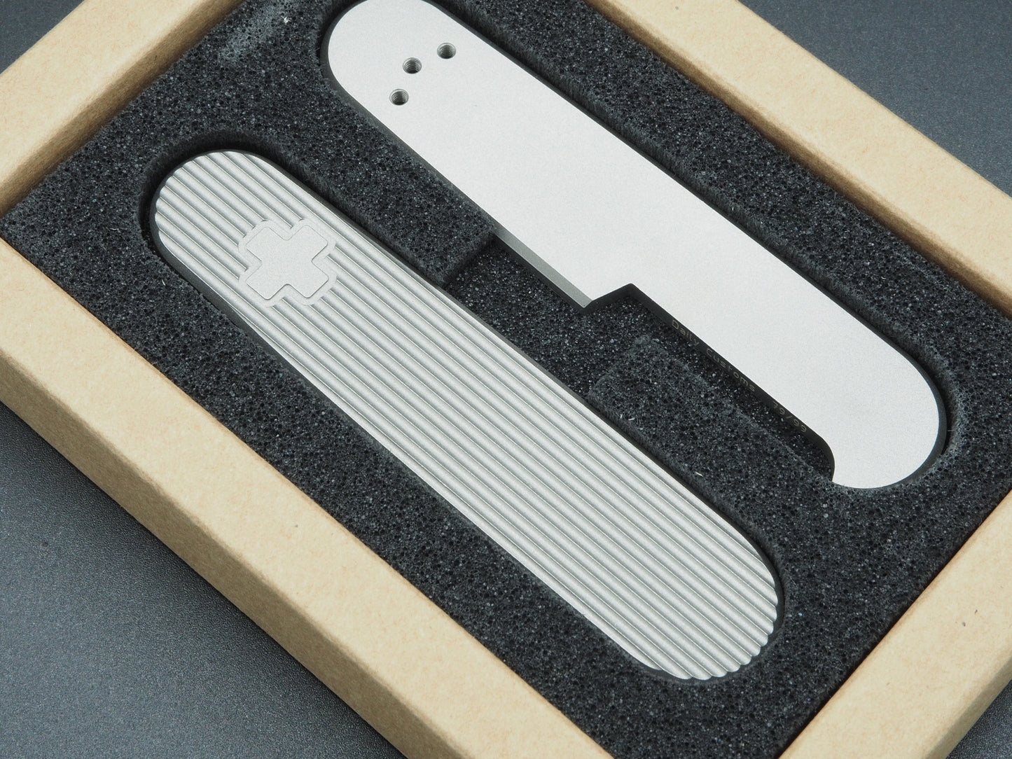 Daily Customs Pinstripes 2D 91.2 Titanium Scales for 91mm Victorinox knives