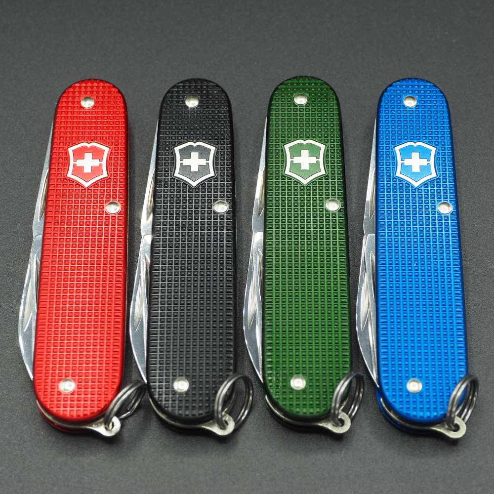 Victorinox Set Of Four Cadet Alox Black, Red, Green and Blue The Sharp –  The Sharp Knife Club