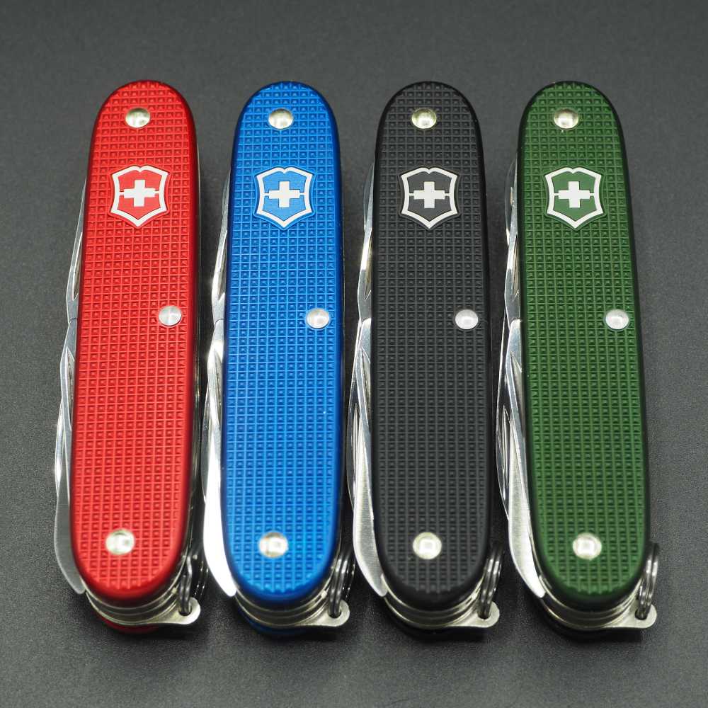 Victorinox Set Of Four Farmer X Alox Black, Red, Green and Blue The Sh –  The Sharp Knife Club