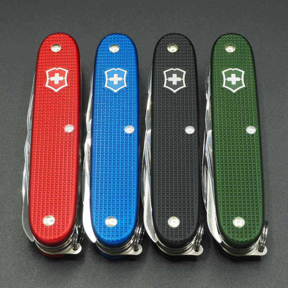 Victorinox Set Of Four Farmer X Alox Black Red Green And Blue The Sh victorinox-set-of-four-farmer-x-alox-black-red-green-and-blue-the-sh