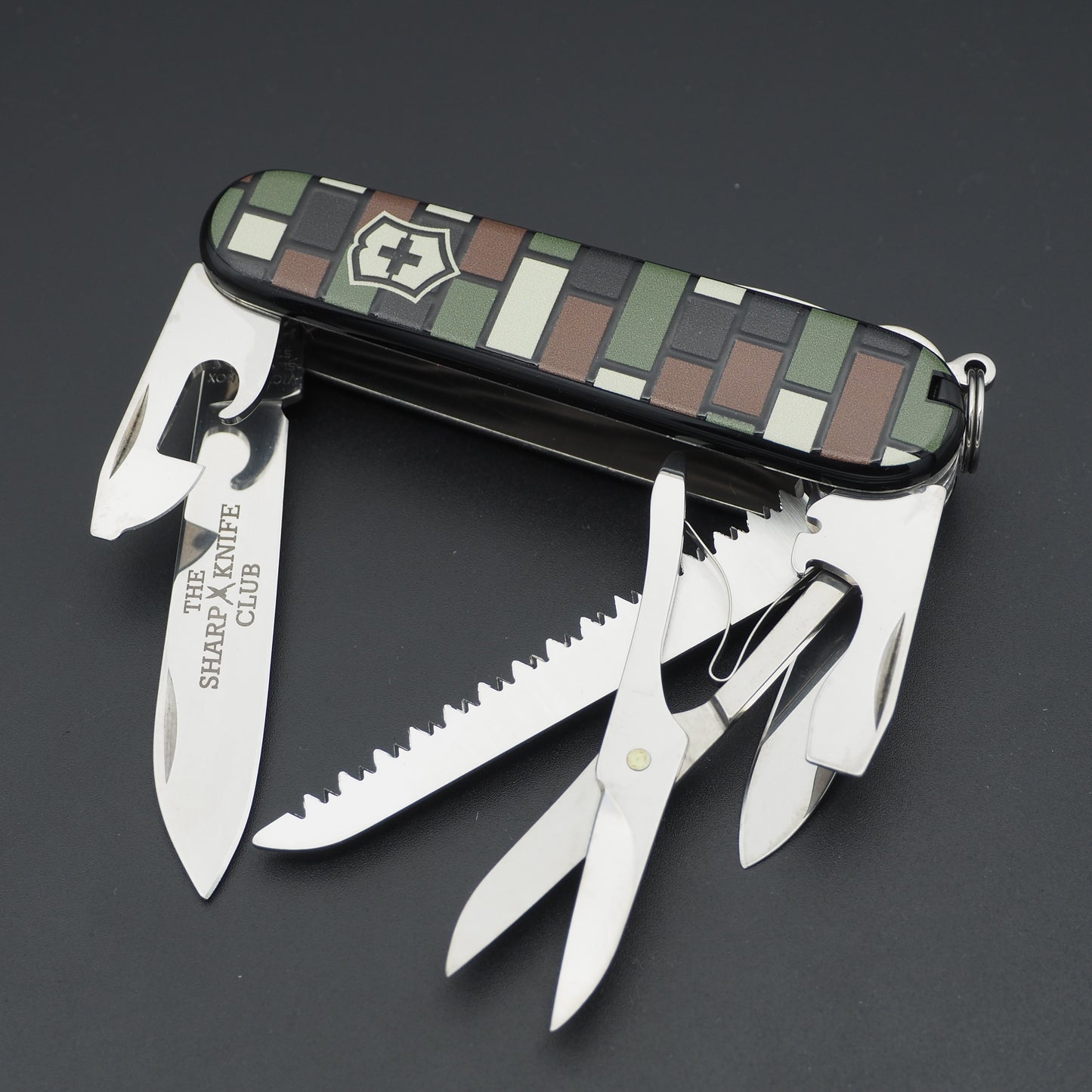 Victorinox "Bricks" Camouflage Huntsman 91mm 3D Haptic Print The Sharp Knife Club Edition (no Box)