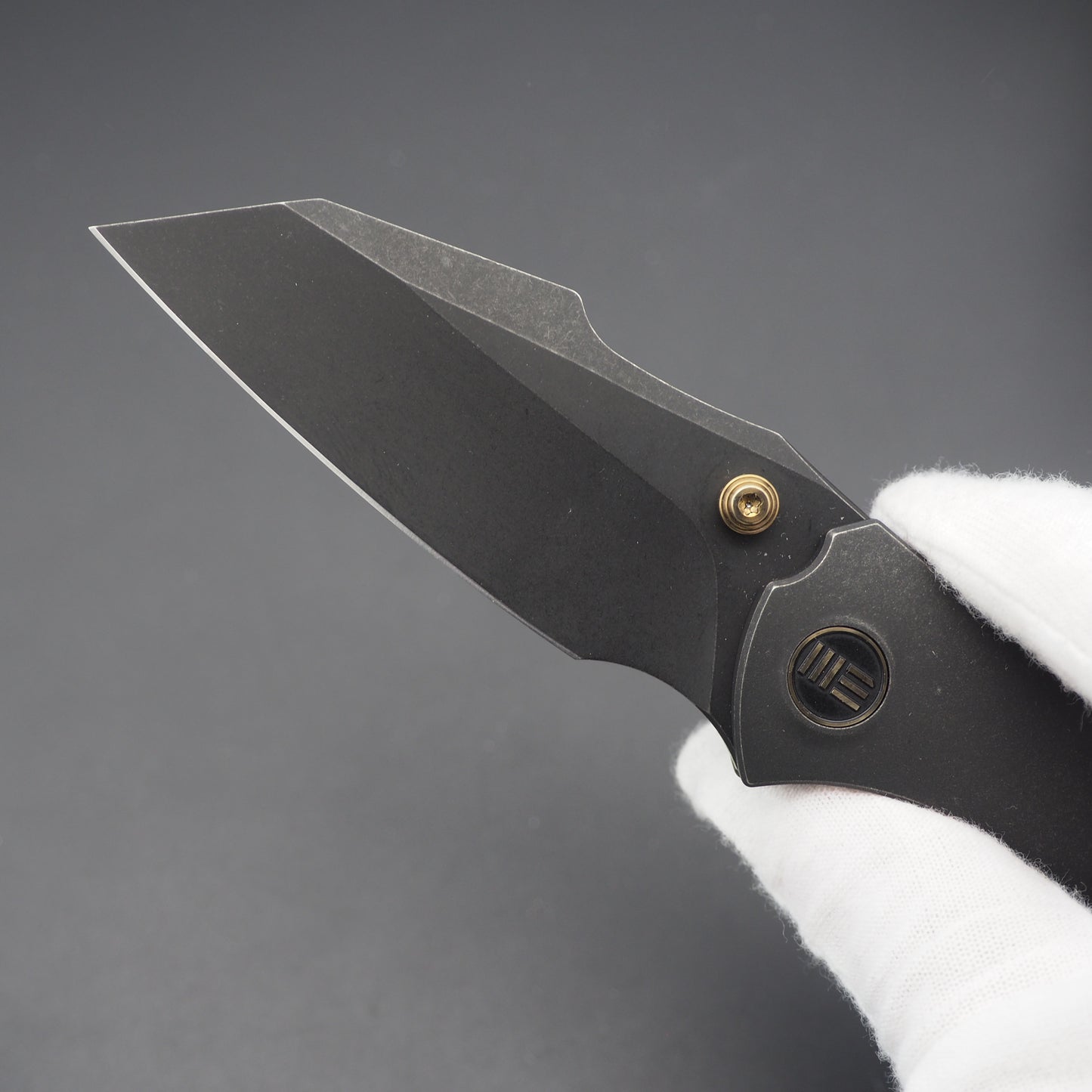 WE KNIFE High-Fin Black Stonewashed/Titanium Black WE22005-1 Taschenmesser (NEW)