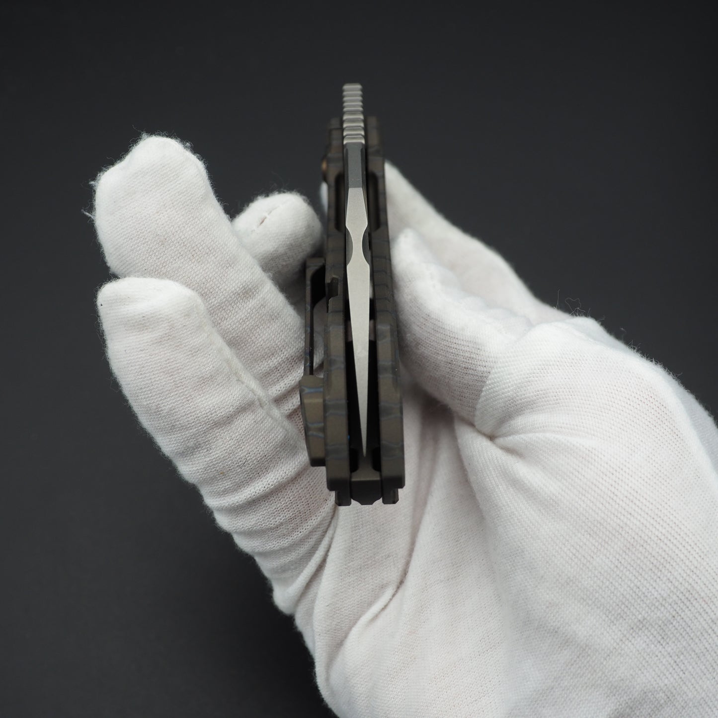 WE Knife Roxi 3 Titanium Tiger Stripe Flame