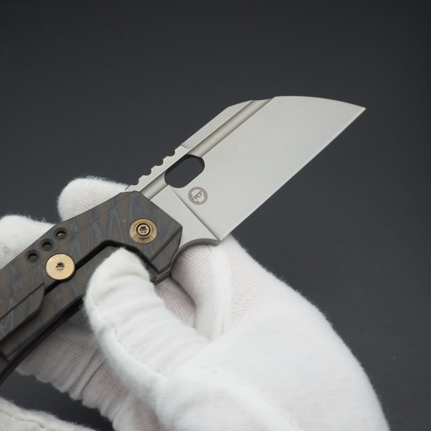 WE Knife Roxi 3 Titanium Tiger Stripe Flame