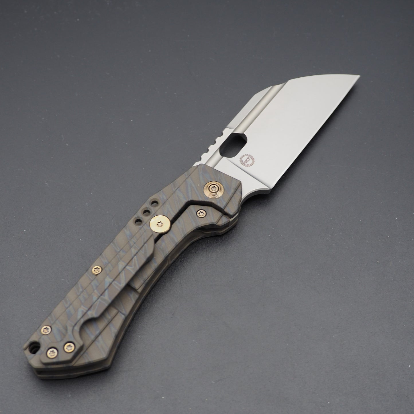 WE Knife Roxi 3 Titanium Tiger Stripe Flame