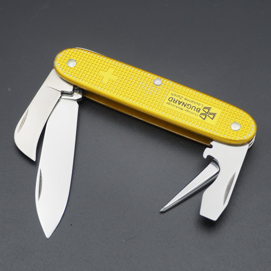 Victorinox Rancher Alox OC Gold GEBRAUCHT mit Werbung: Bugnard