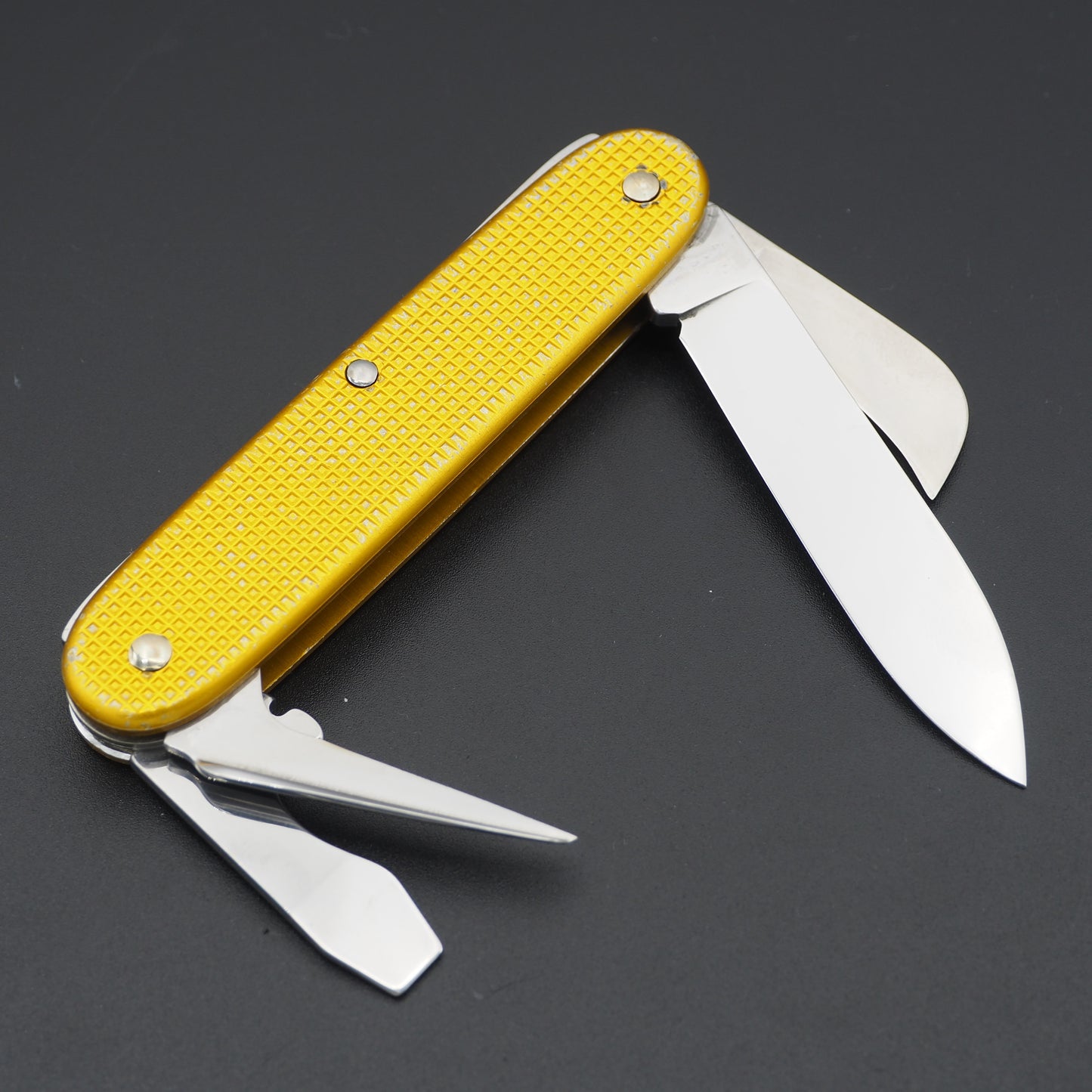 Victorinox Rancher Alox OC Gold GEBRAUCHT mit Werbung: Bugnard