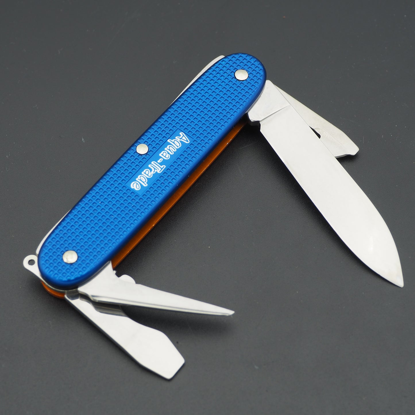 Victorinox wie NEU Pioneer Bicolor Aqua Trade Blue/Orange (ohne Box)