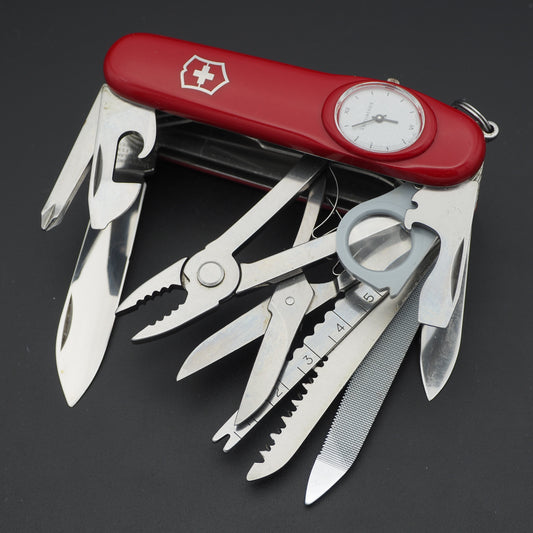 Victorinox SwissChamp SuperTimer New Old Stock Red