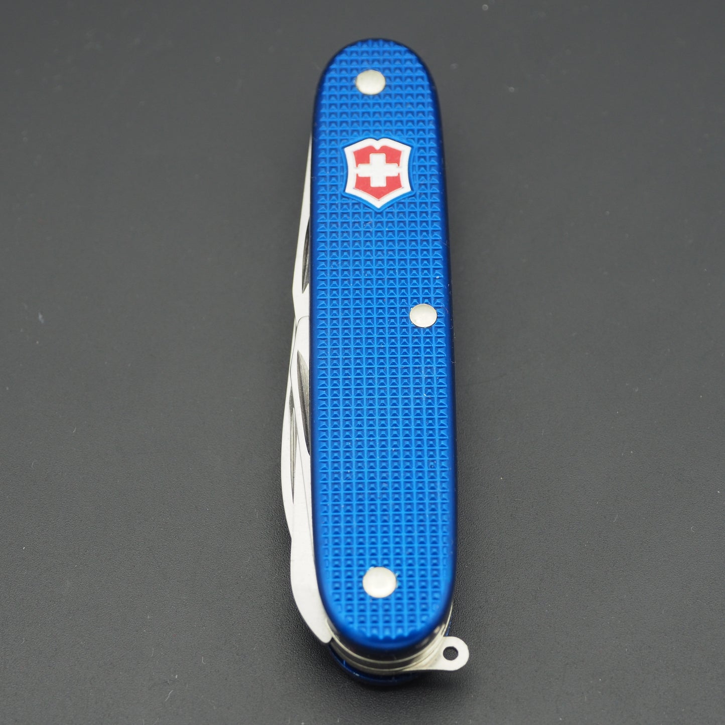 Victorinox Danish Blue Farmer with red shield Swiss Army Knife mint NEW without Box