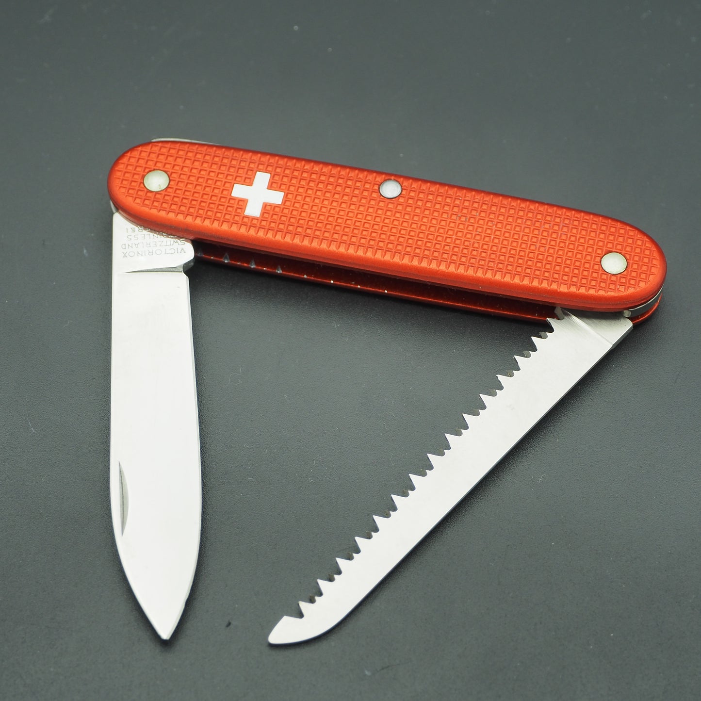 Victorinox Woodsman OC Old Cross Red Swiss Army USED in good condition 8,5/10 w/o Box