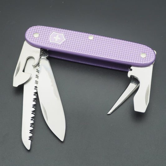 Victorinox Farmer Lavender SwissBianco Swiss Army Knife like NEW (no box)