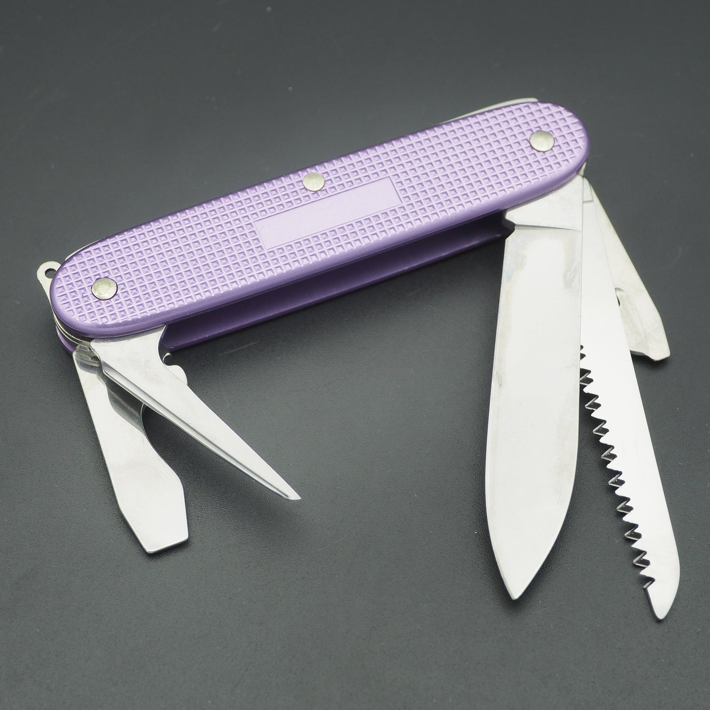 Victorinox Farmer Lavender SwissBianco Swiss Army Knife like NEW (no box)