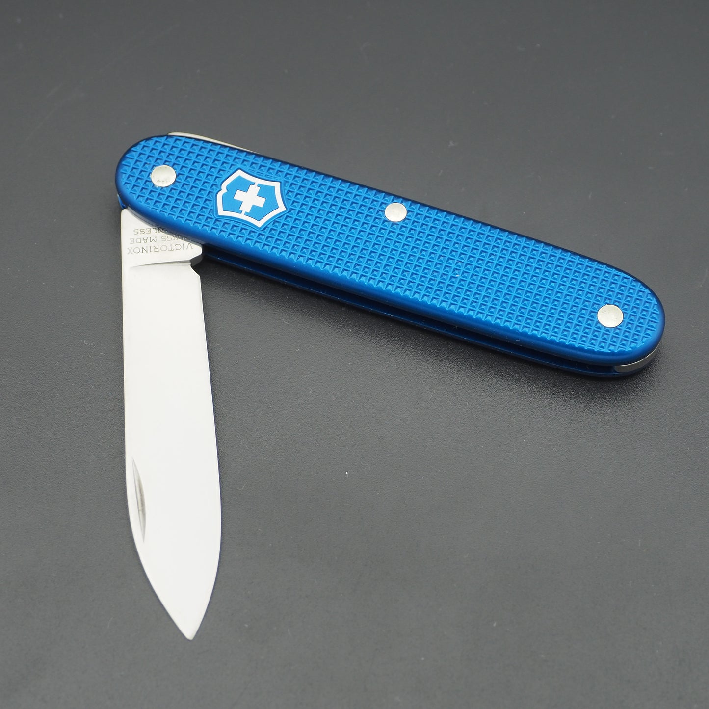 Victorinox Solo South Africa Blue without advertising Swiss Army Knife like NEW (no box)