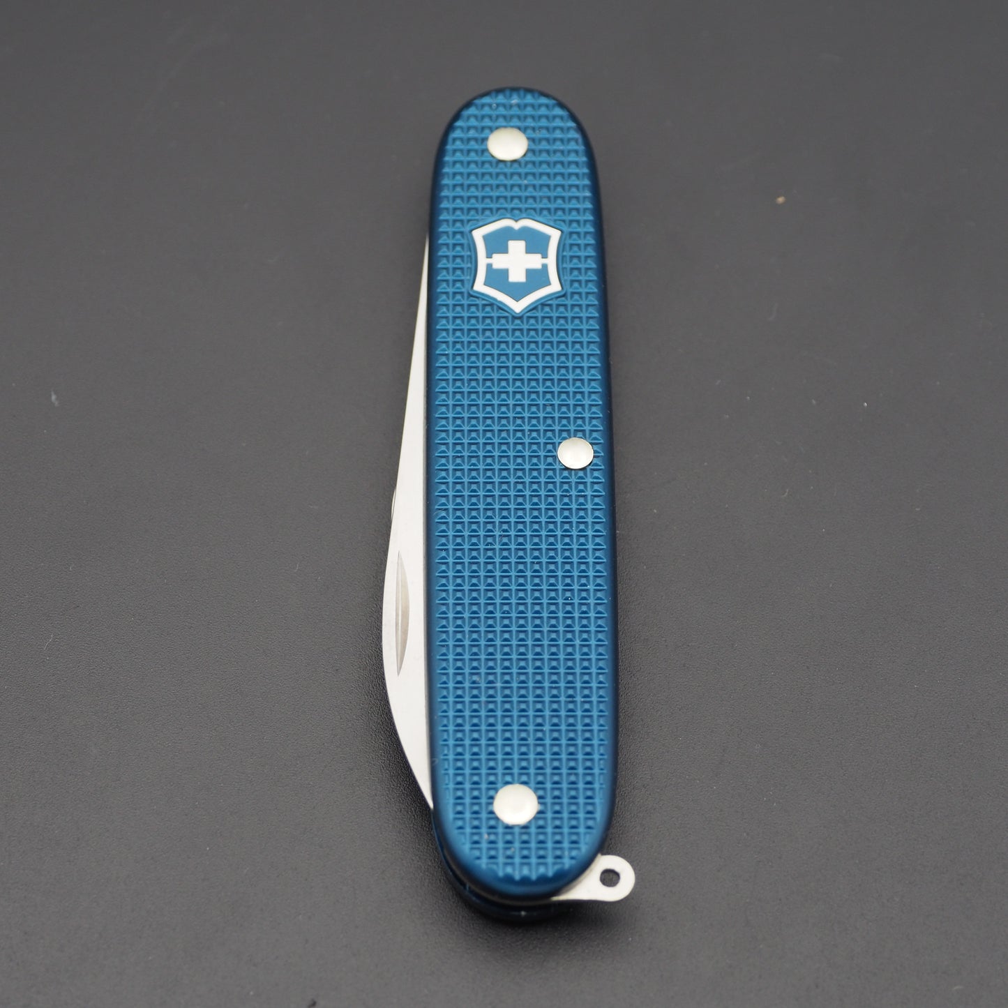 Victorinox Lake Lucerne Blue Alox Pruner SwissBianco Swiss Army Knife like NEW (no box)