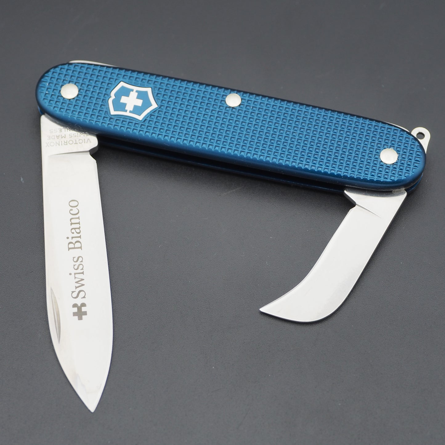 Victorinox Lake Lucerne Blue Alox Pruner SwissBianco Swiss Army Knife like NEW (no box)