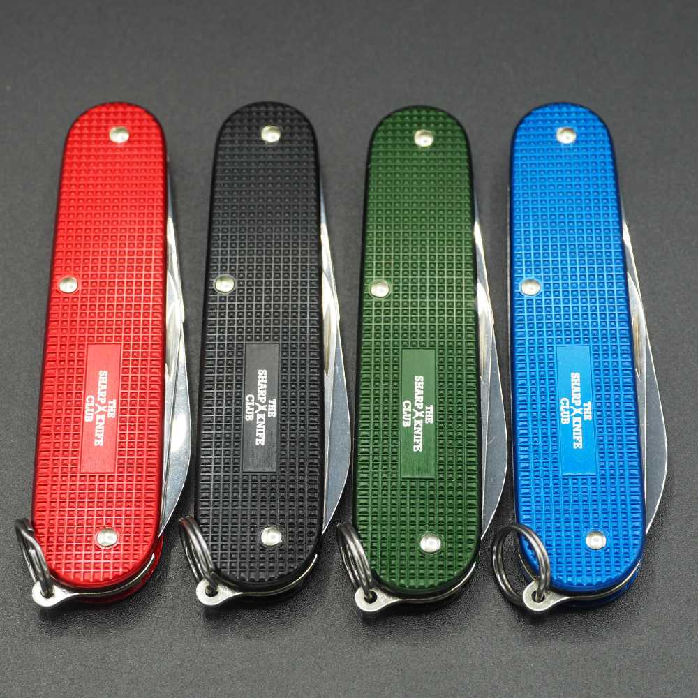 Victorinox Set Of Four Cadet Alox Black, Red, Green and Blue The Sharp Knife Club Edition