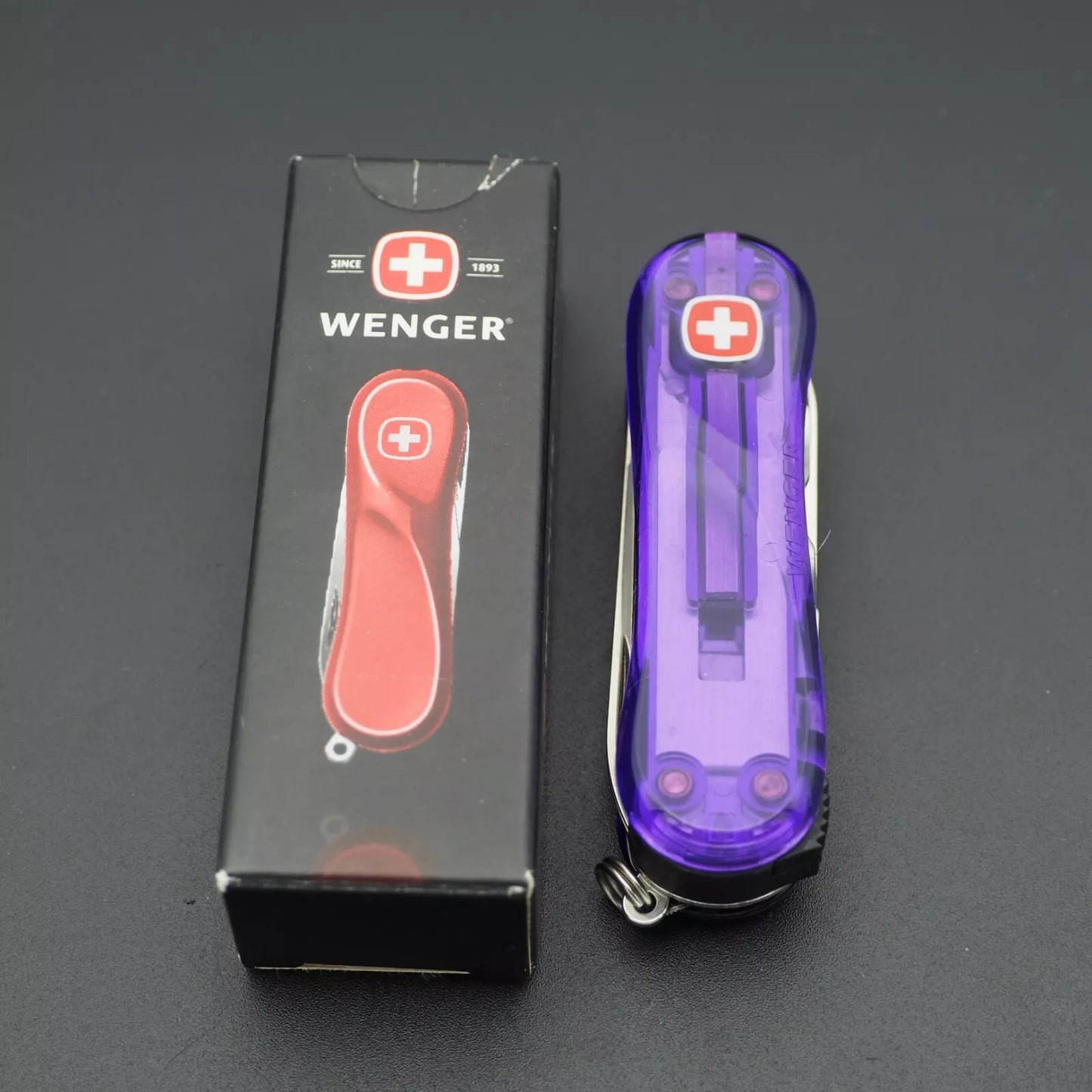 Wenger Nail Clip Purple 580 NIB New