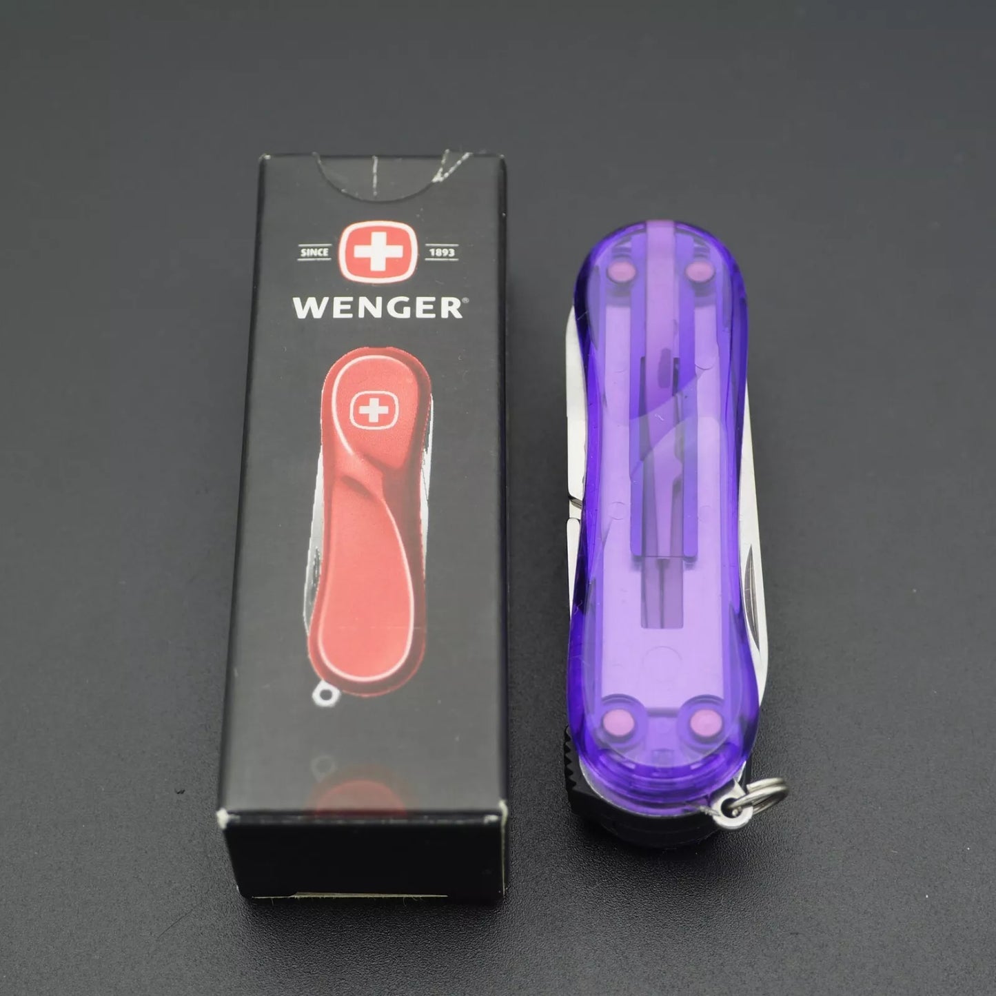 Wenger Nail Clip Purple 580 NIB New