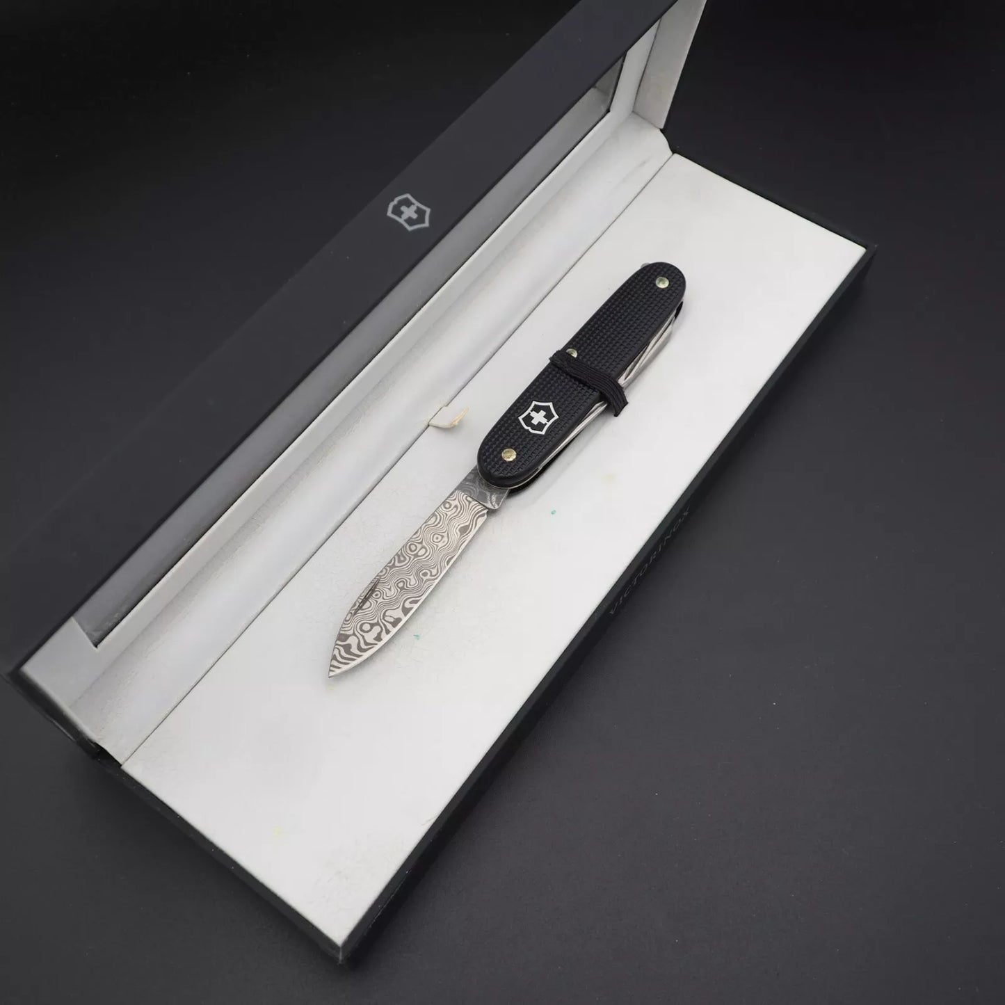 Victorinox Pioneer Damascus Alox 2010 Damast Schweizer Taschenmesser, sehr selten und besonders