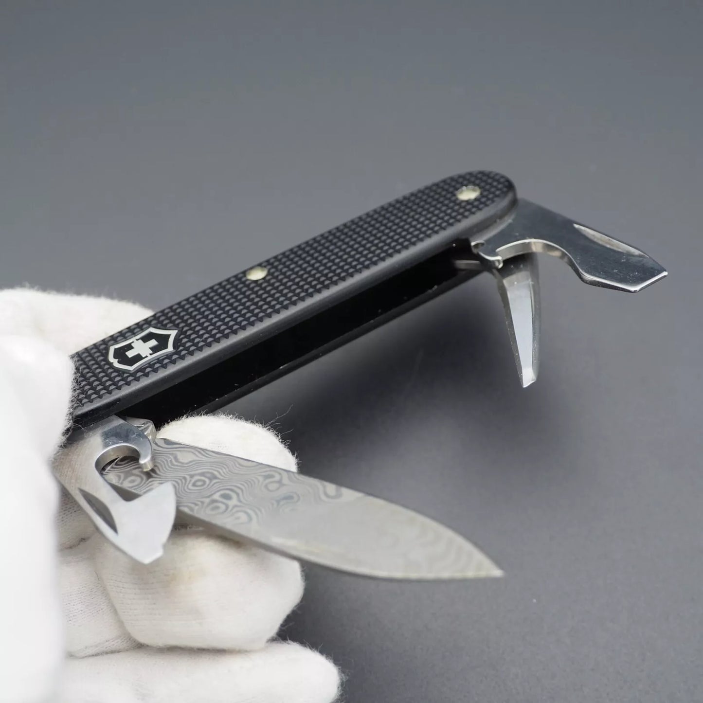 Victorinox Pioneer Damascus Alox 2010 Damast Schweizer Taschenmesser, sehr selten und besonders