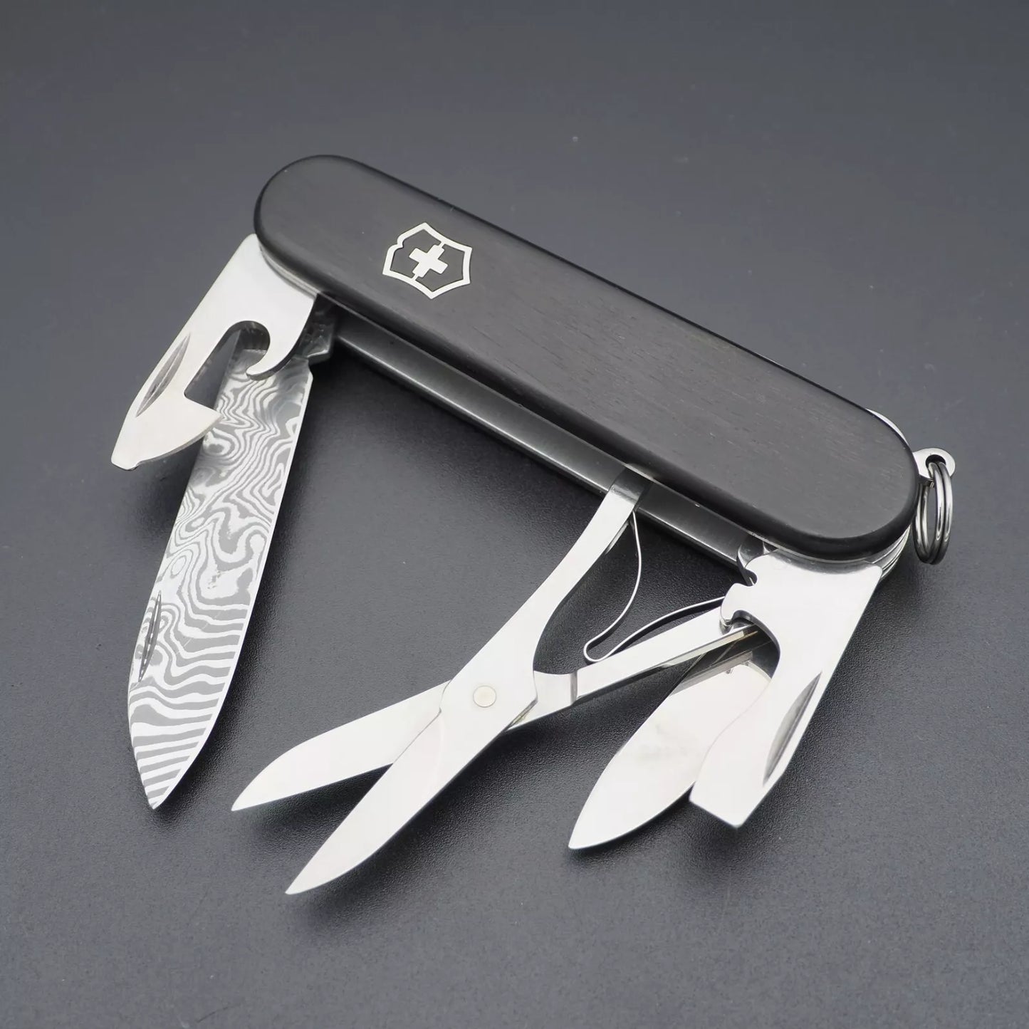 Victorinox Climber Damascus Alox 2011 Damast Schweizer Taschenmesser, sehr selten und besonders