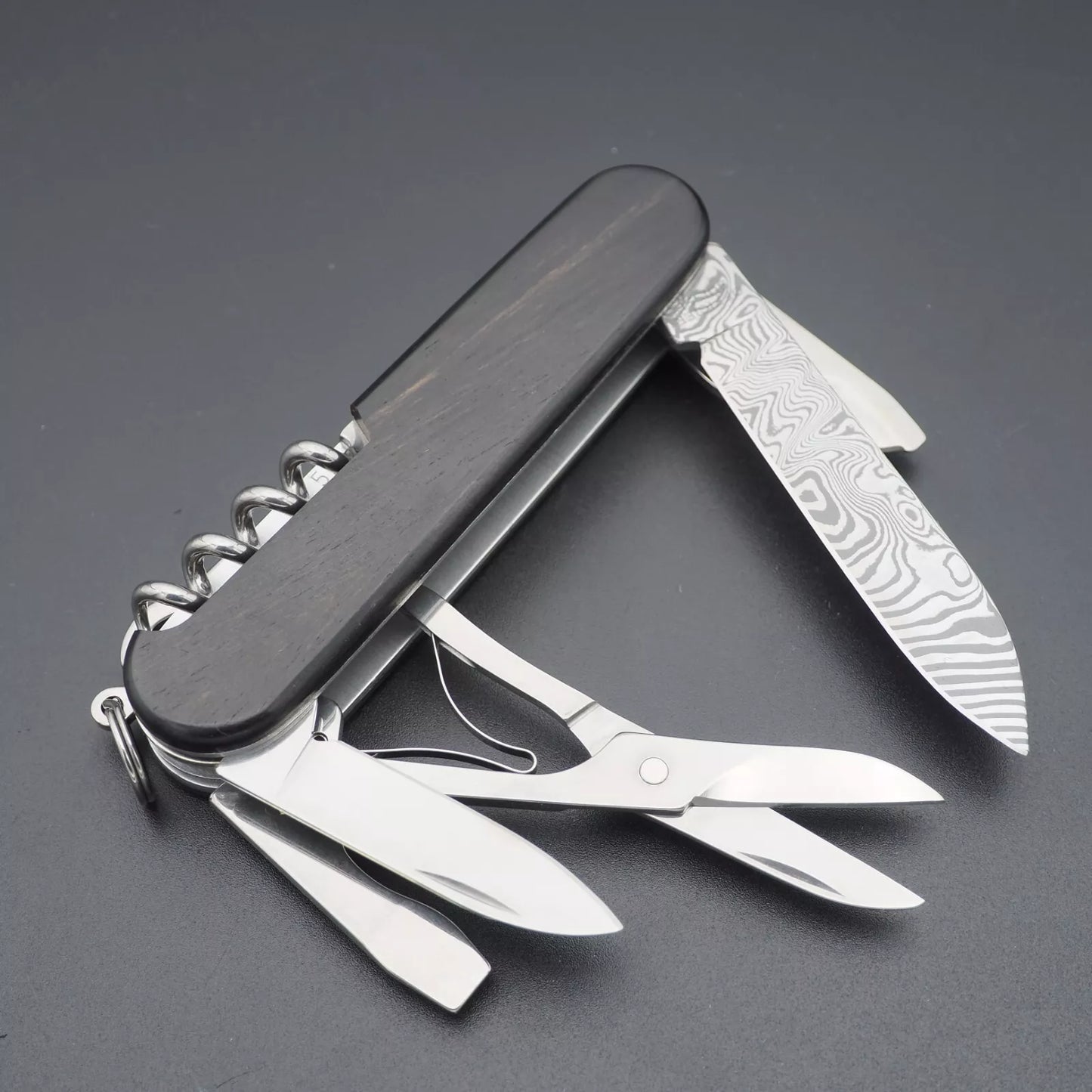 Victorinox Climber Damascus Alox 2011 Damast Schweizer Taschenmesser, sehr selten und besonders