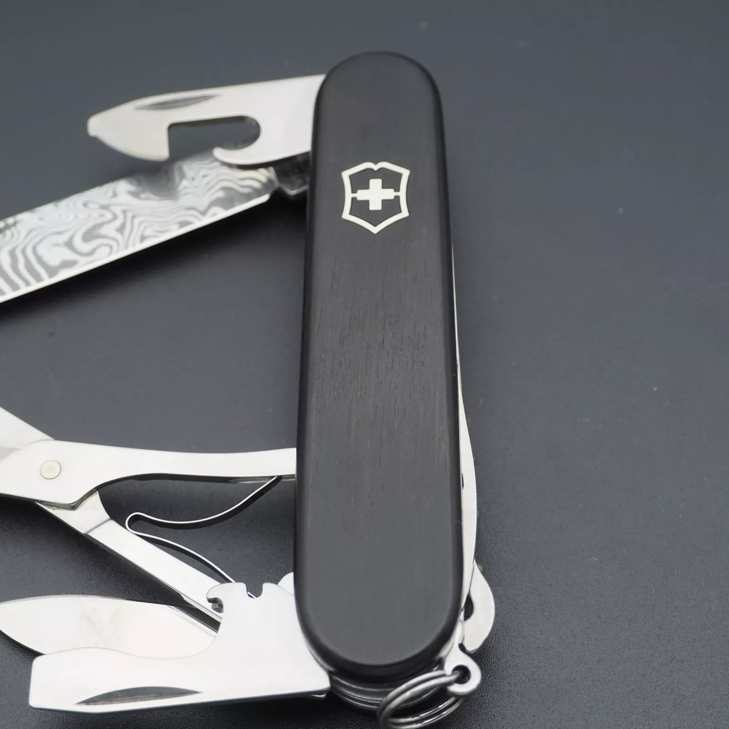 Victorinox Climber Damascus Alox 2011 Damast Schweizer Taschenmesser, sehr selten und besonders