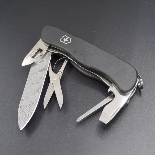 Victorinox Damast 2017 Outrider Schweizer Taschenmesser neu in Box, sehr selten