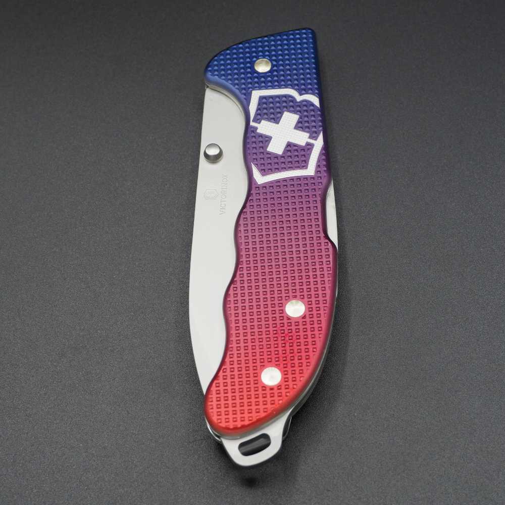 Victorinox Evoke Alox Hunter Pro Red Blue The Sharp Knife Club